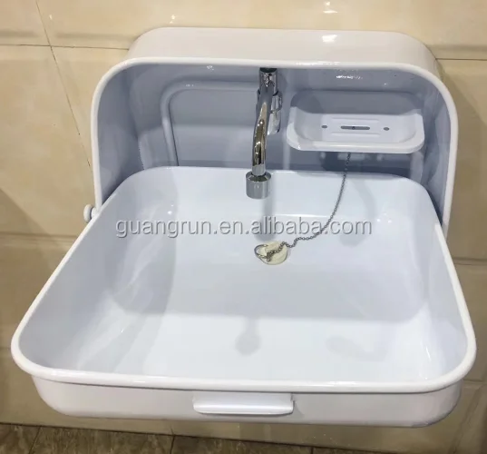 Rv 型壁挂式不锈钢烘烤清漆折叠手洗厨房水槽gr 595 Buy 大篷车折叠脸盆 电机家用折叠脸盆 房车拖车便携洗脸盆product On Alibaba Com