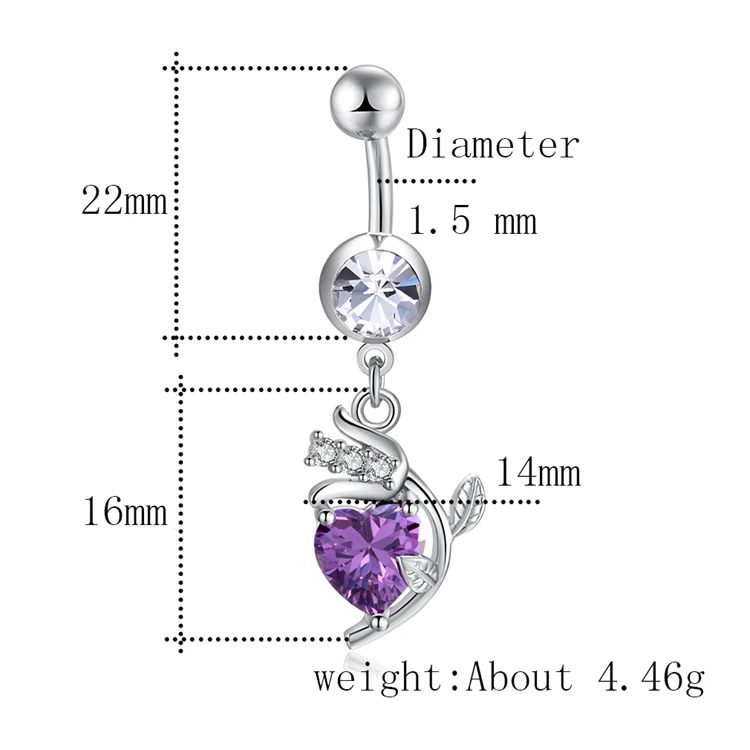 Dangle Belly Piercing Navel Magnetic Vibrating Tongue Ring Dangle Belly Piercing Navel Magnetic Vibrating Tongue Ring