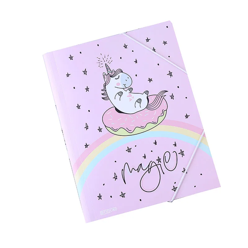 Высокое качество карамельный цвет Многофункциональный файл папка пластик буфер экзамен бумага Документ Папка школьные