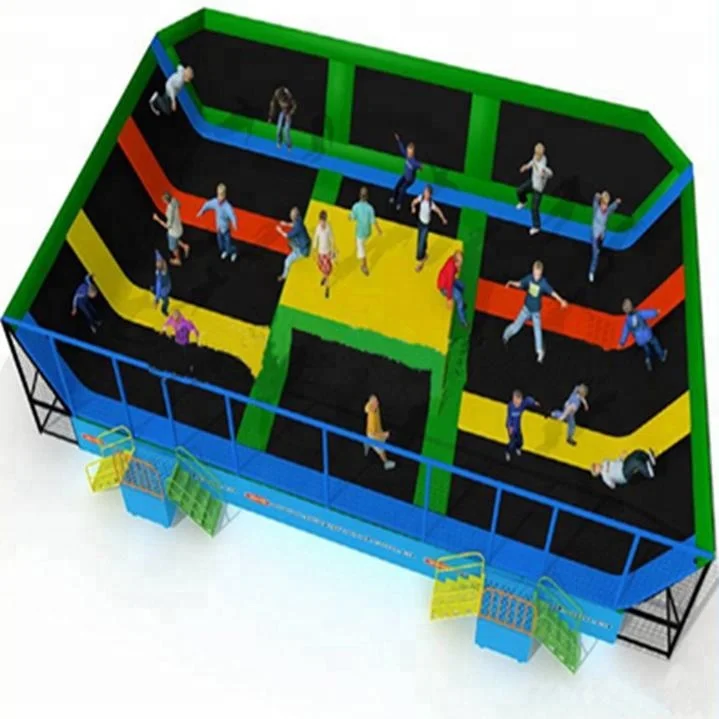 Безопасный коммерческий батут парк с множеством игр таких как ниндзя курс новейший батут-парк