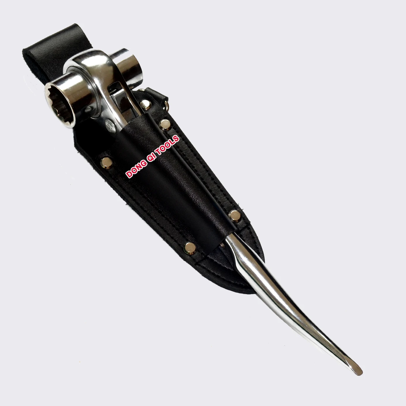 Ponteggi Podger Chiave A Cricchetto Strumenti Cordini Di Sicurezza Cintura In Pelle Set - Foto 6