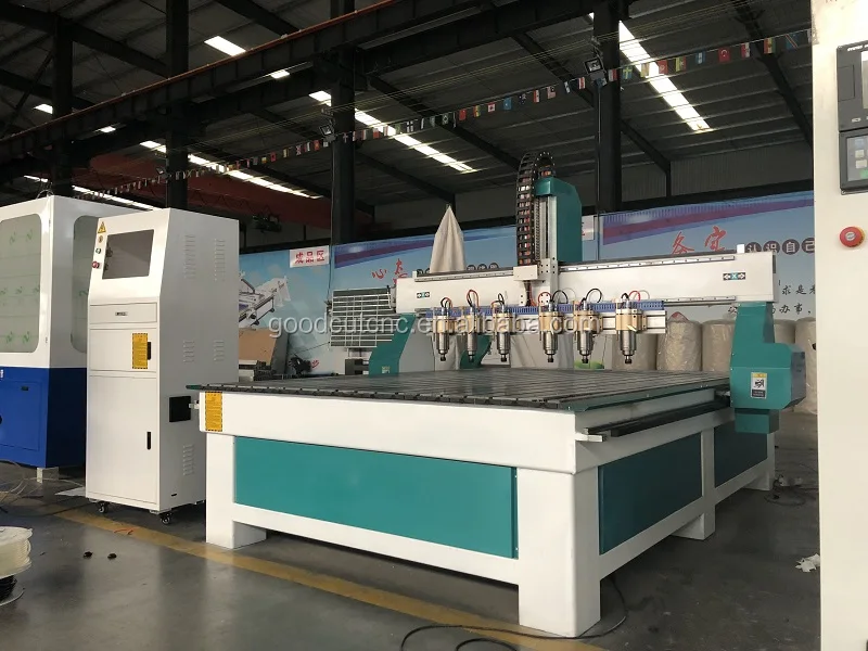 4x8 CNC Router Manufacturer Machine with Multi Head Spindle for Dubai