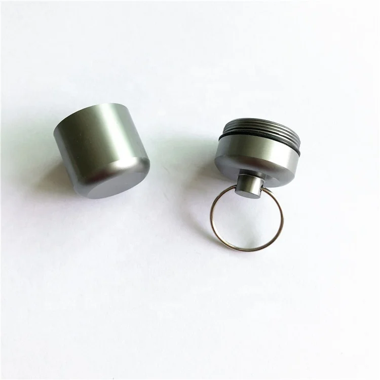 Брелок для хранения монет 27*41 мм алюминиевая коробка таблеток