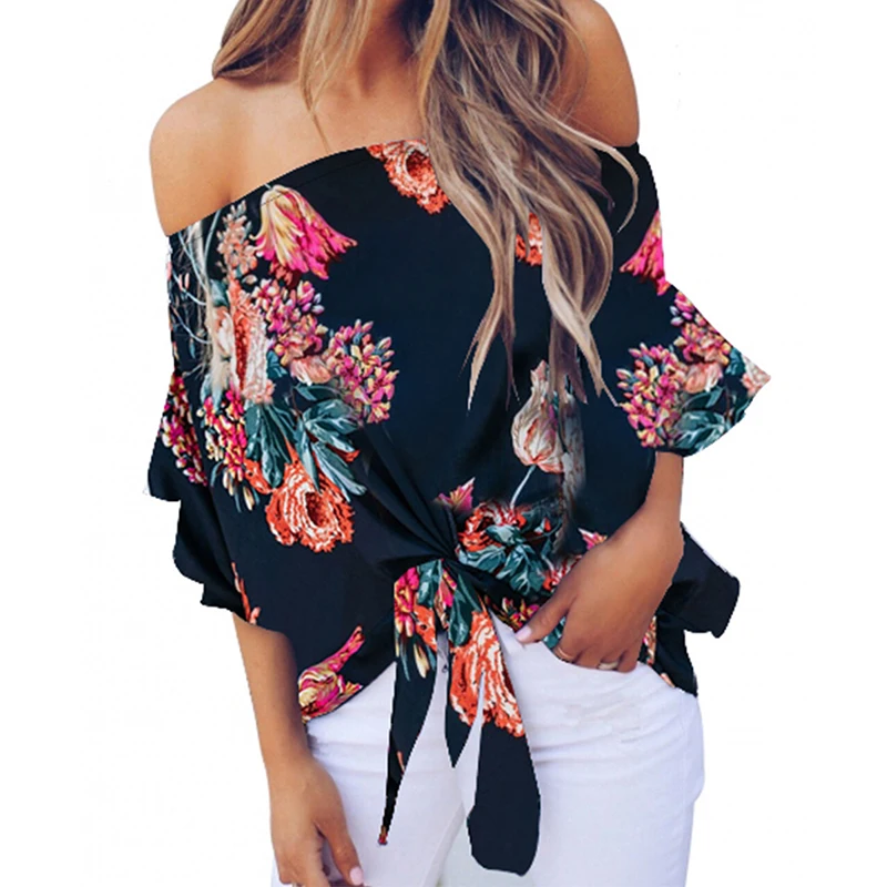 Front Ladies Chiffon Blouse 