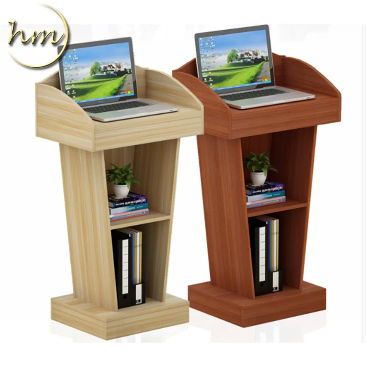 Cheap Hotel Wooden Church Lectern Pulpit / Wooden Rostrum/Church Rostrum