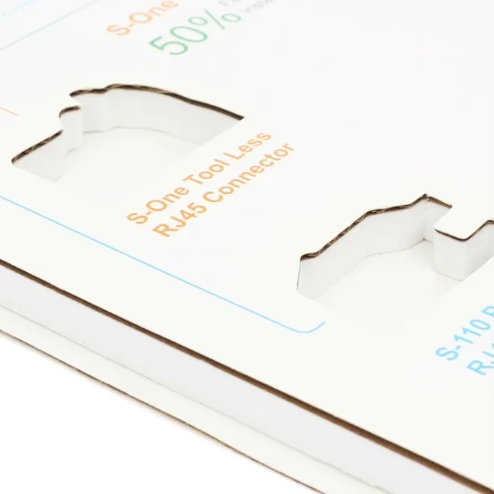 Пользовательская бумажная вставная карточка с вырезанной биркой