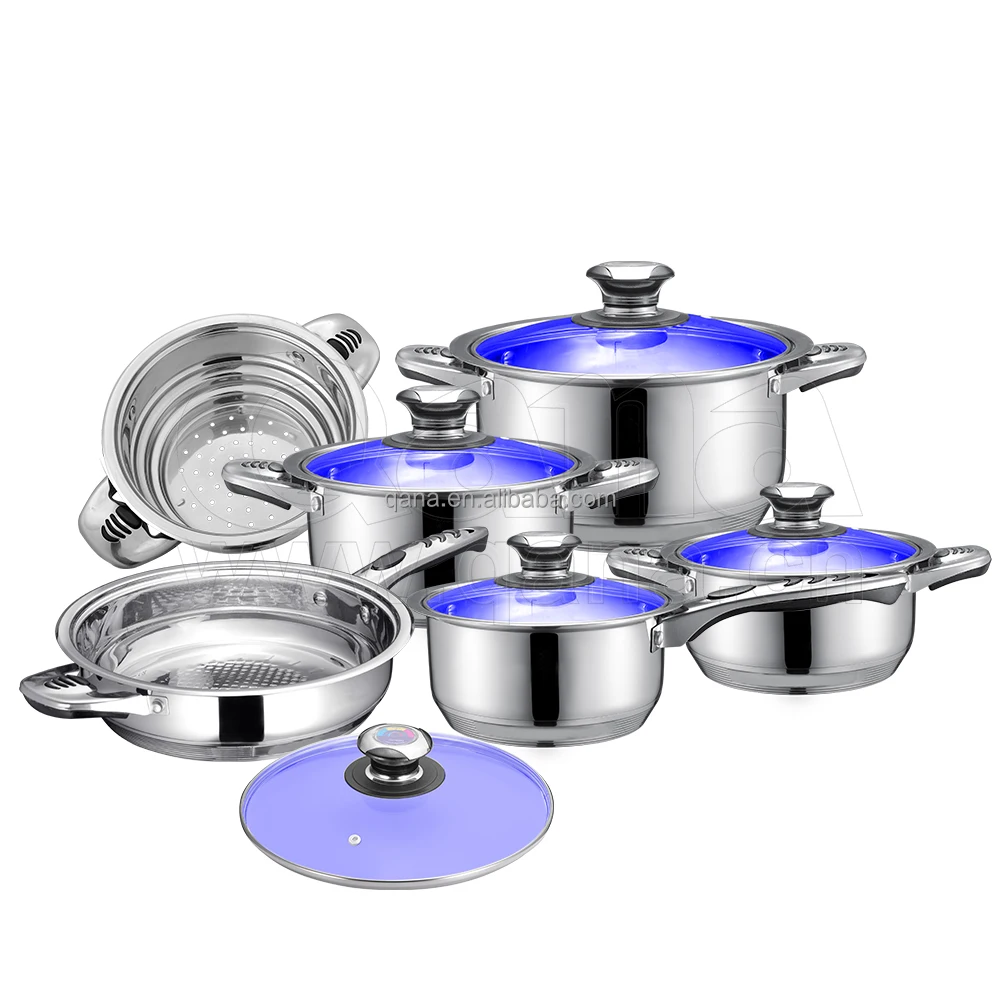 Cooking Pot 12pcs Stainless Steel Thomas Rosenthal Cookware Set