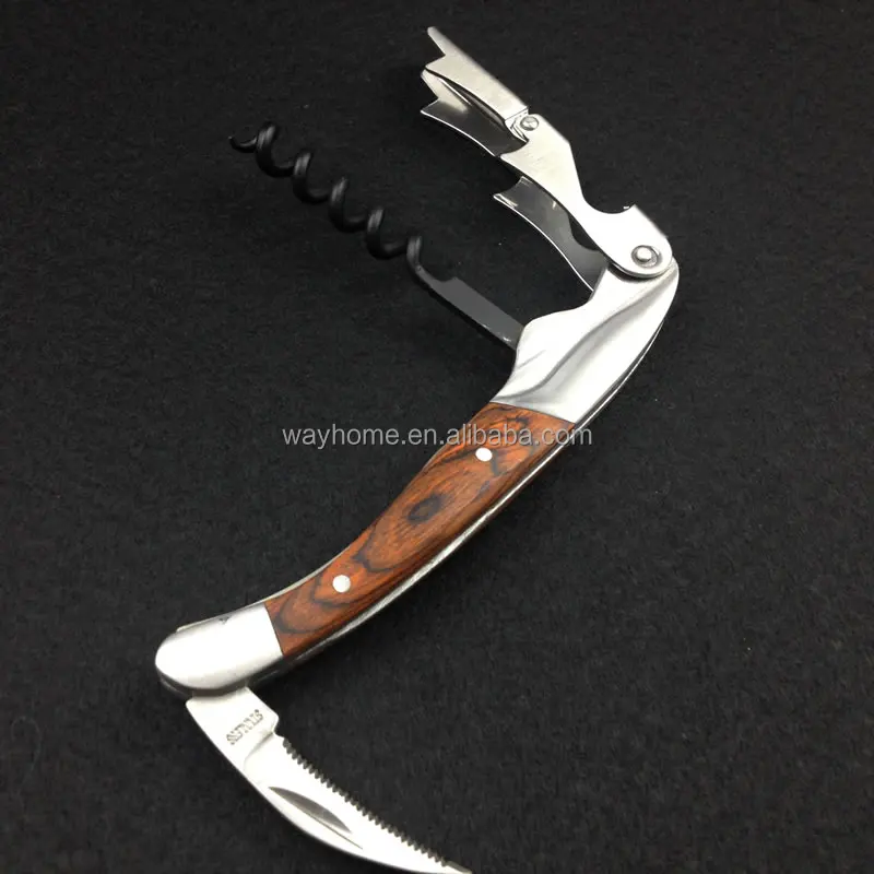 Seller Wholesale Multifunctional Corkscrew Wine Bottle Opener Wo003