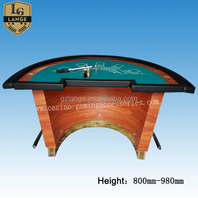 Полукруглый покерный стол для казино и Blackjack