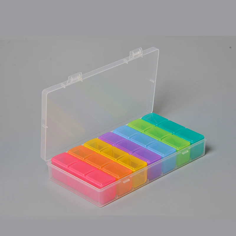 OEM пластиковый довольно Путешествия Ежедневно 7 день таблетки окно с таймером