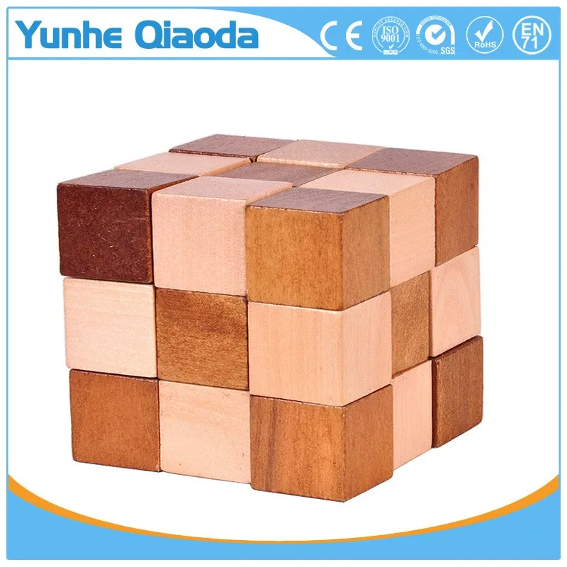 Luban замок IQ интеллектуальная деревянная реклама 3D волшебный куб