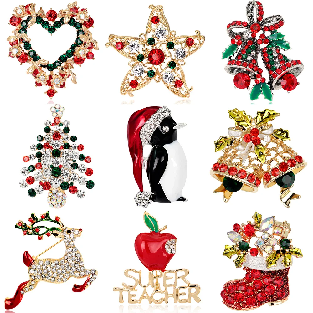 christmas jewelry pins