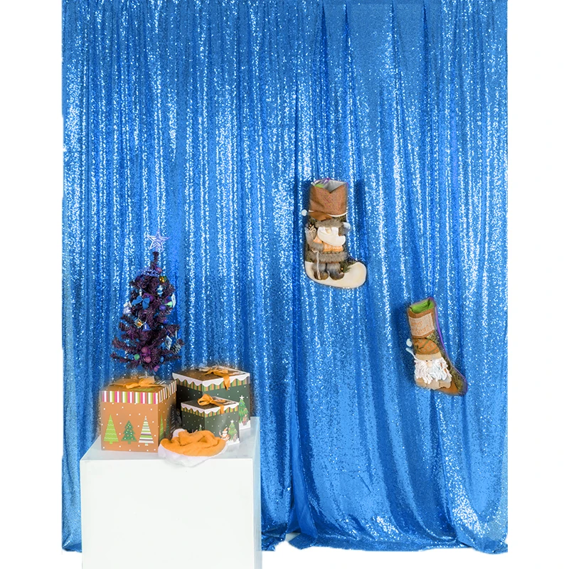Silver Color Church Backdrop Curtain Church Backdrop Decoration Silver Beads Curtain Fabric