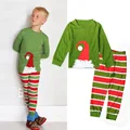 2016 New Arrival Children s Christmas Pajamas Set Boys Striped Nightwear Warm Winter Nightgown Kids Child