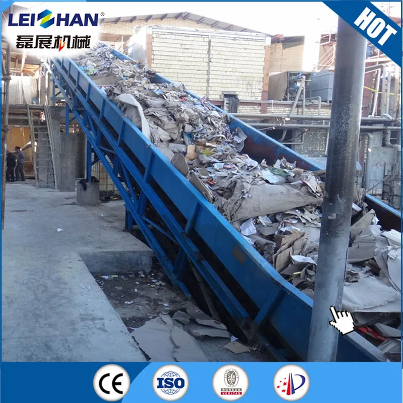 Waste Paper Recycling Machine Slat Conveyor Belt
