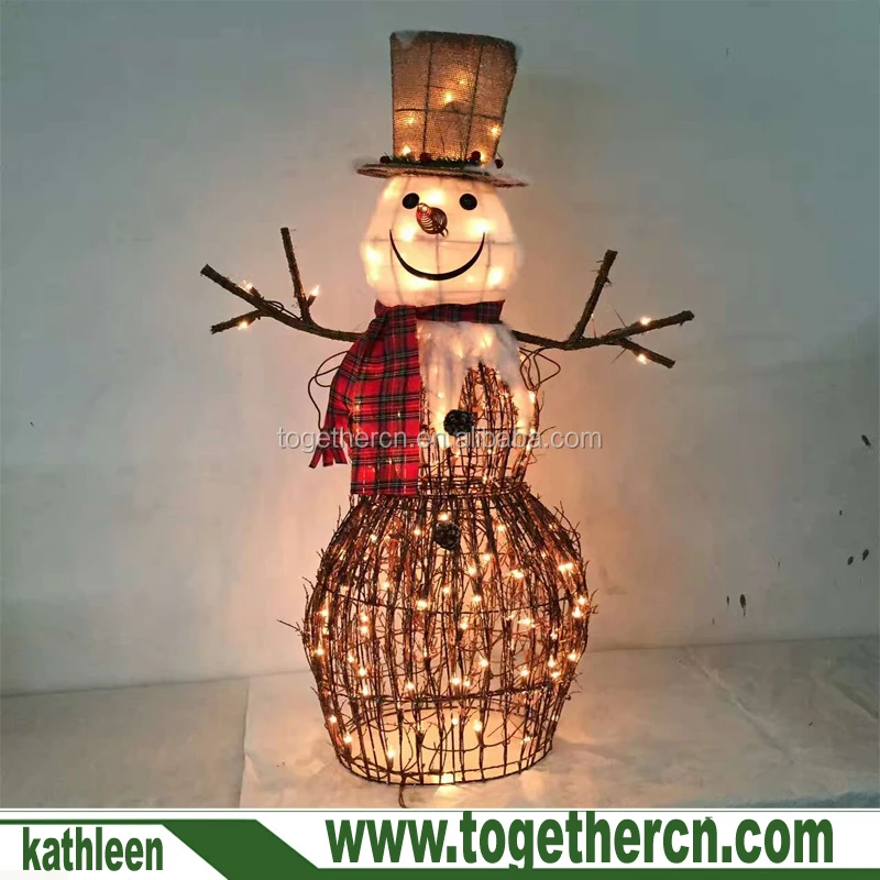 Christmas Yard Art Decoration Lighted Burlap And Berry Rattan Standing Grid Collar Wicker Snowman Buy Christmas Decoration Plush Snowman Light Up Christmas Snowman Christmas Light Flashing Snowman Product On Alibaba Com