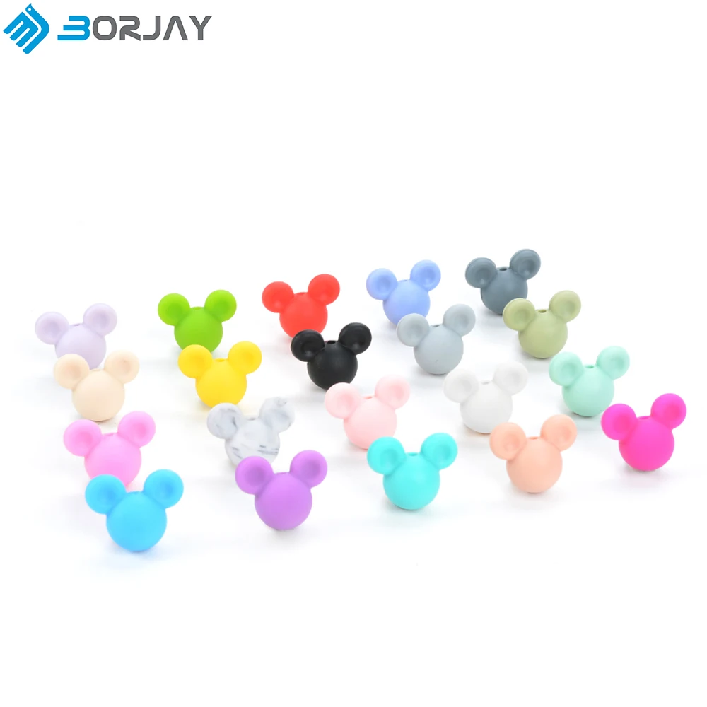 BPA Free Silicone Baby Teething Beads for Mickey Beads