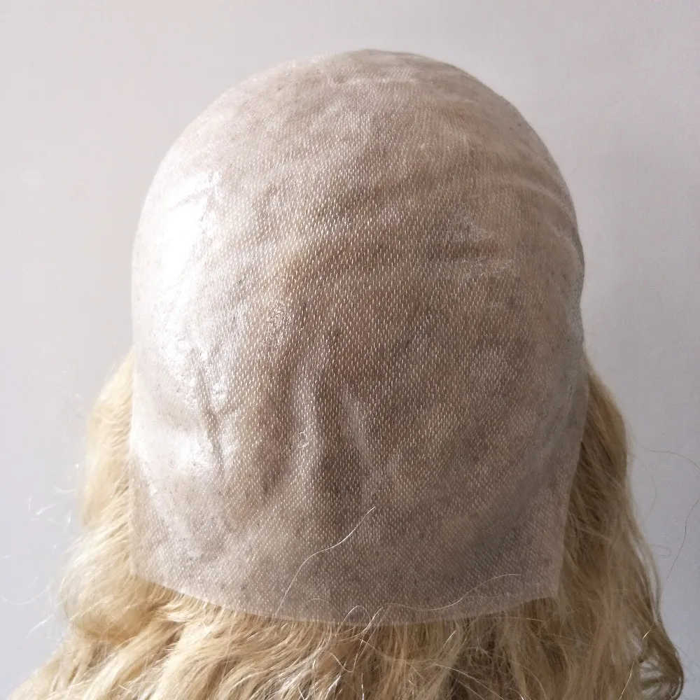 Grade 7a Full Super Thin Skin Pu Poly Wig Customization Capsize Toupee ...