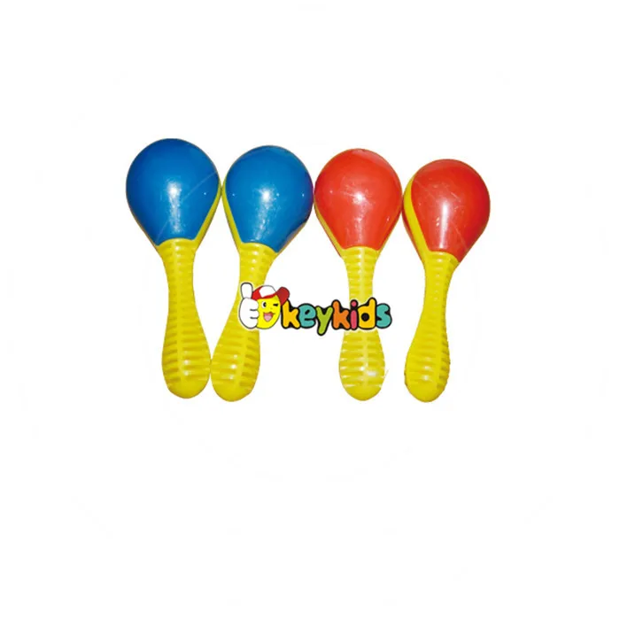 Wholesale educational baby plastic toy maracas customize plastic toy