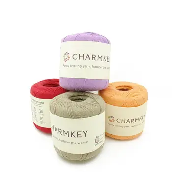 charmkey mercerized cotton yarn soft feeling