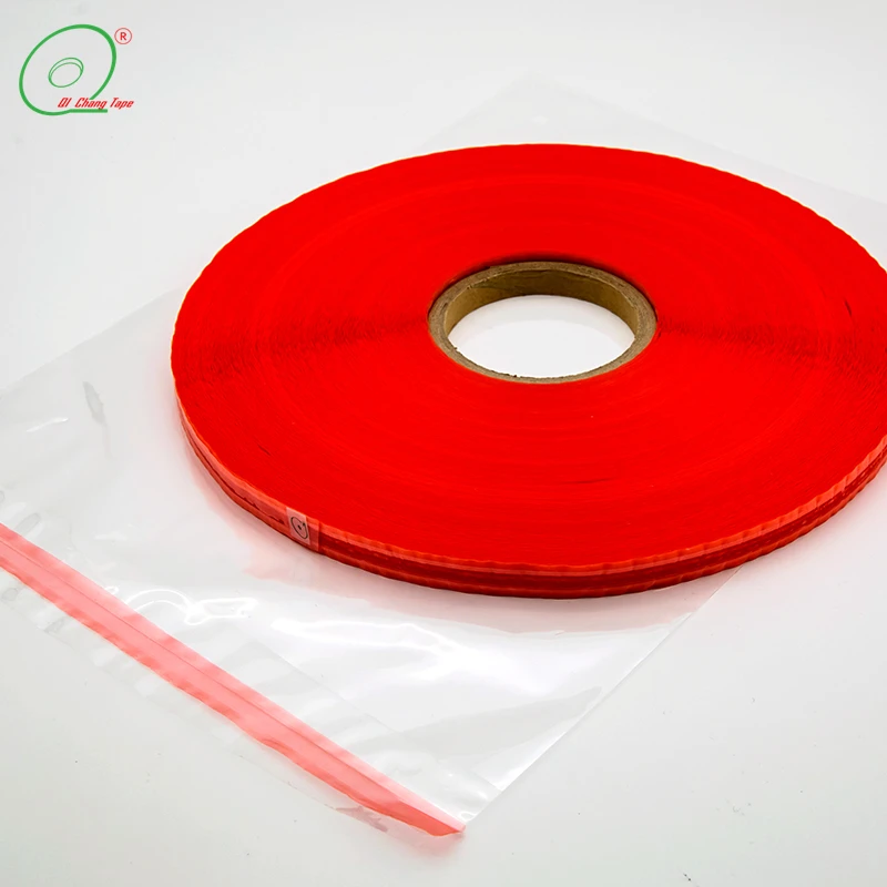 MSDS Verified Custom Colored PE Film Resealable Bag Sealing Tape for Packaging Sealing factory