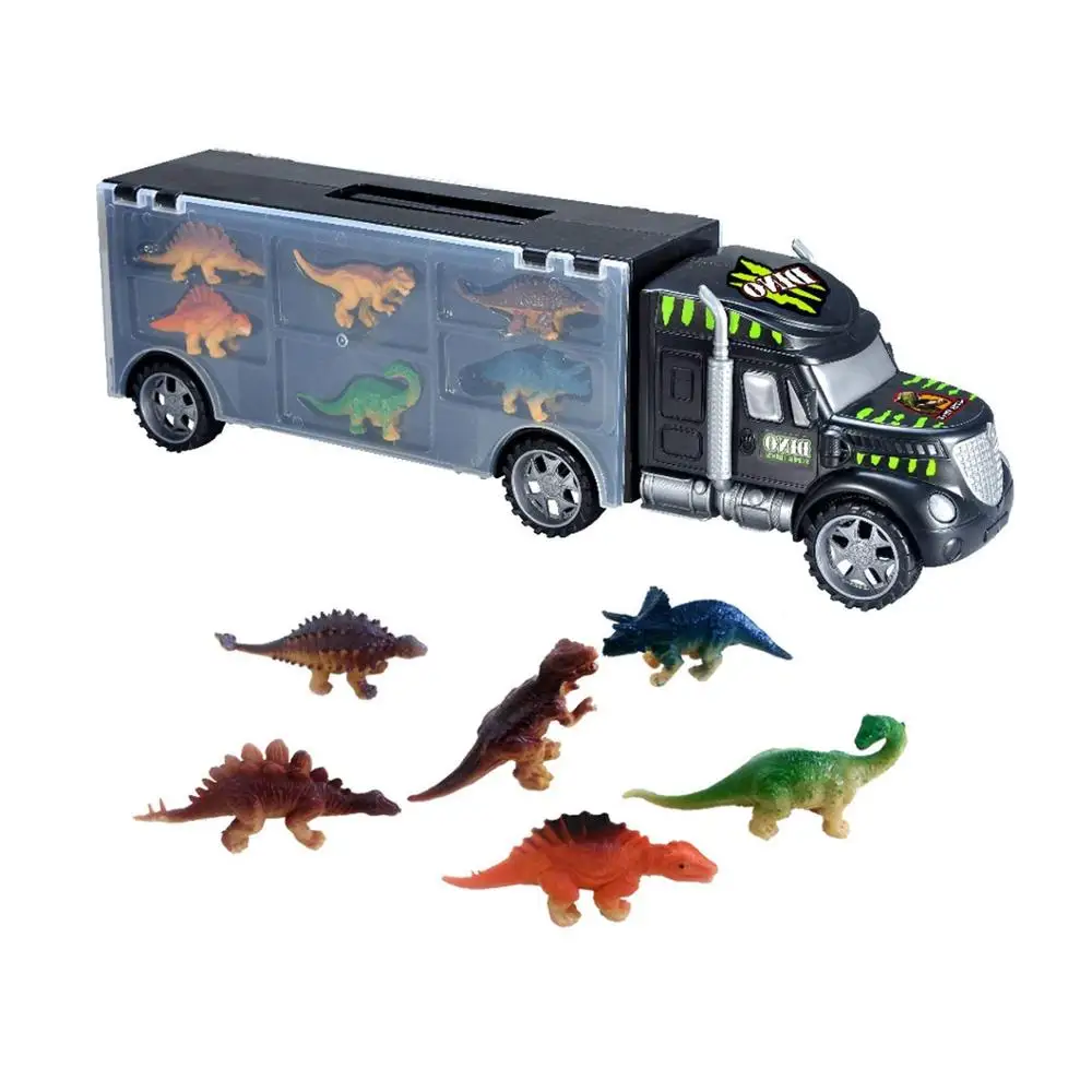 dinosaur transport truck toy