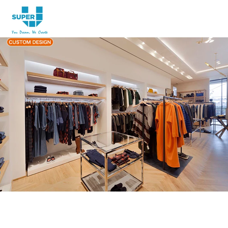 Lady fashion shop interior stock photo. Image of commercial - 155868362