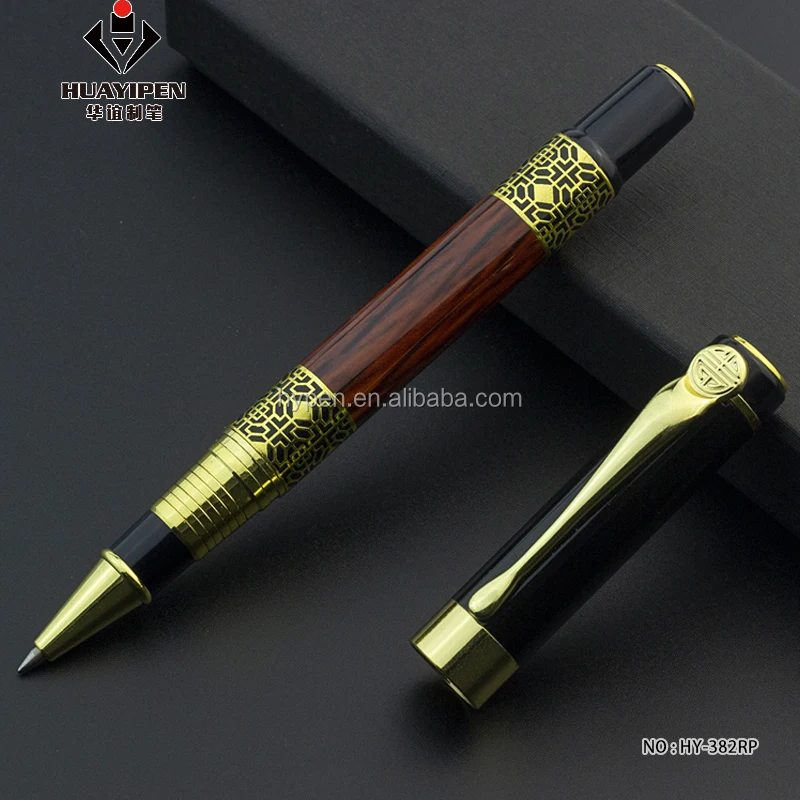 Luxury Roller Ball Pen Gold Custom Pen Logo for Vip Business Gift ...