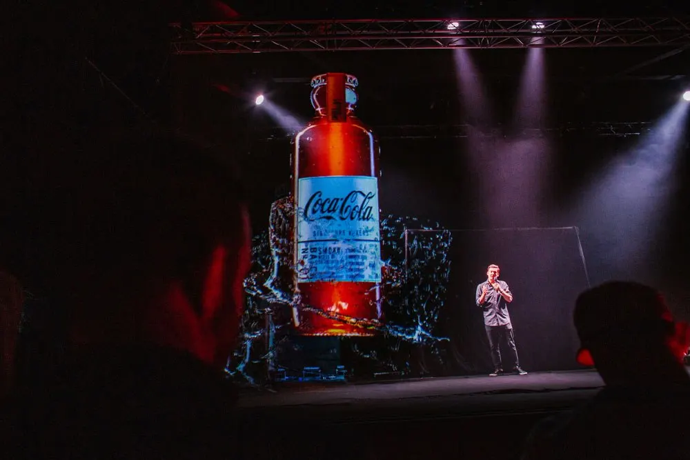 Holographic Mesh Projection Screen Holo Gauze 3D Holonet for Stage Show