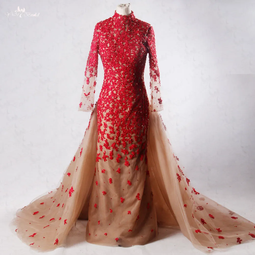 red tail gown