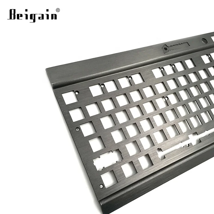 Custom Programmable 68 Cnc Aluminum Case Plate Gh60 Pcb Stabilizers Mechanical Keyboard Plate Diy Kit Keyboard Case