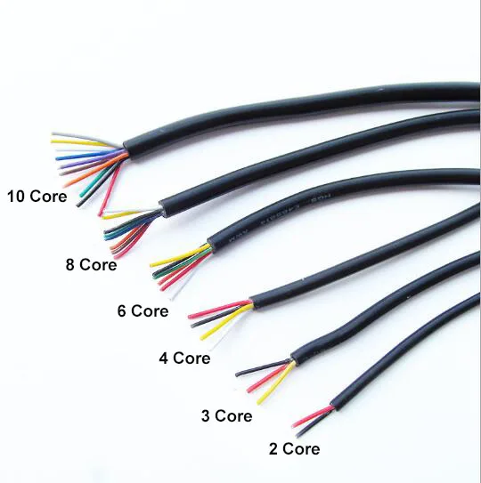 22AWG 20AWG 18AWG UL2464  4  Core  PVC Electrical Wire Power Cable
