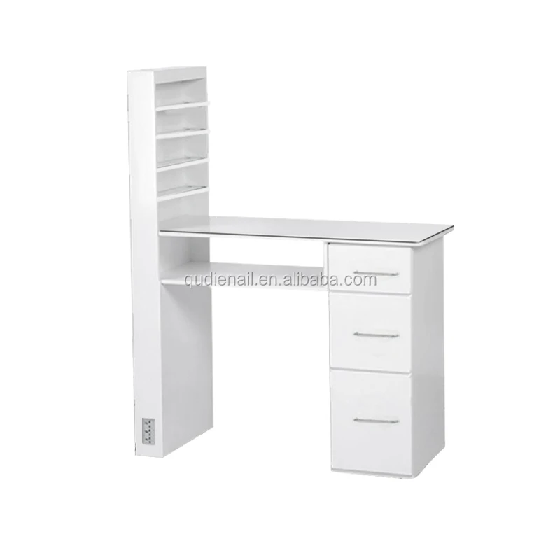 Bin High Glossネイルサロン家具マニキュアテーブルと集塵機ネイルテーブル Buy 爪テーブル デスク ネイルサロン家具 Product On Alibaba Com