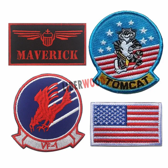 Top Gun Maverick Mitchell Patches Goose Nick Bradshaw Tomcat Us Navy Flight 5 Patch Badge Set For Jacket Stock Buy Garment Embroidery Patches Military Navy Patch Badge Product On Alibaba Com