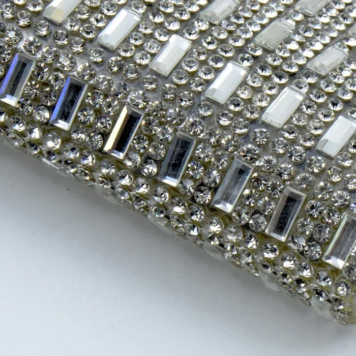 24x40cm Hot-Fix Rhinestone Iron On Sequin Crystal Glass Rhinestone For Craft 