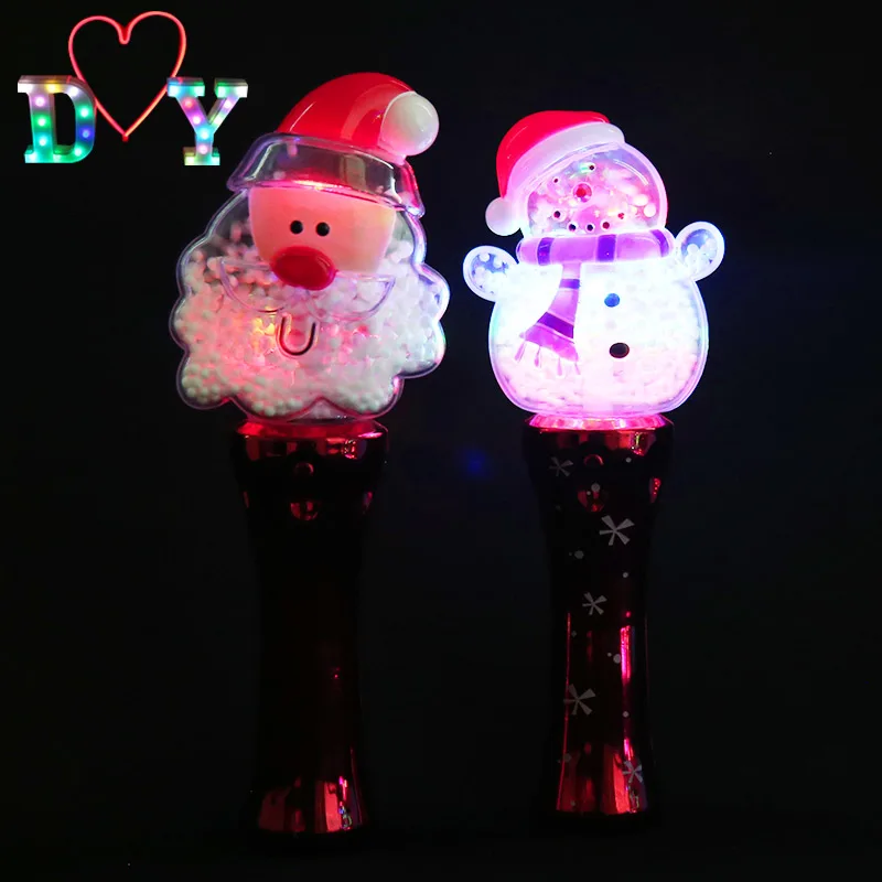 Santa Claus Wand Spinning Light Toy 