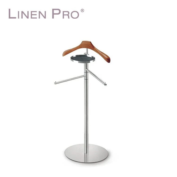 Роскошная гостиничная многофункциональная деревянная вешалка для одежды с зажимами