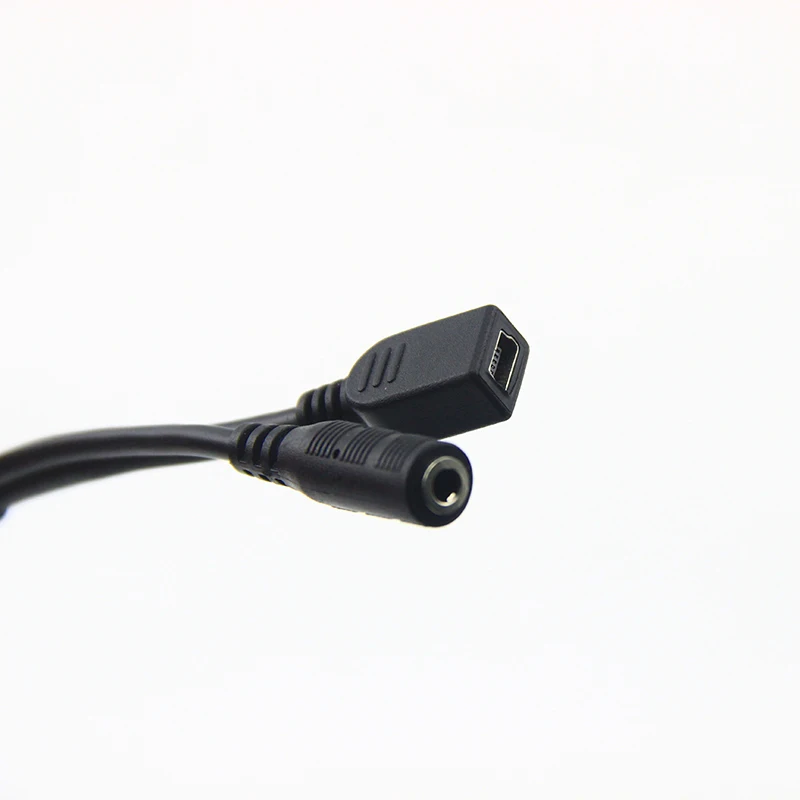 1 in 2 Out Mini USB 10pin Male to Mini USB 5pin Female 3.5mm 4poles Female Splitter Y Type Cable