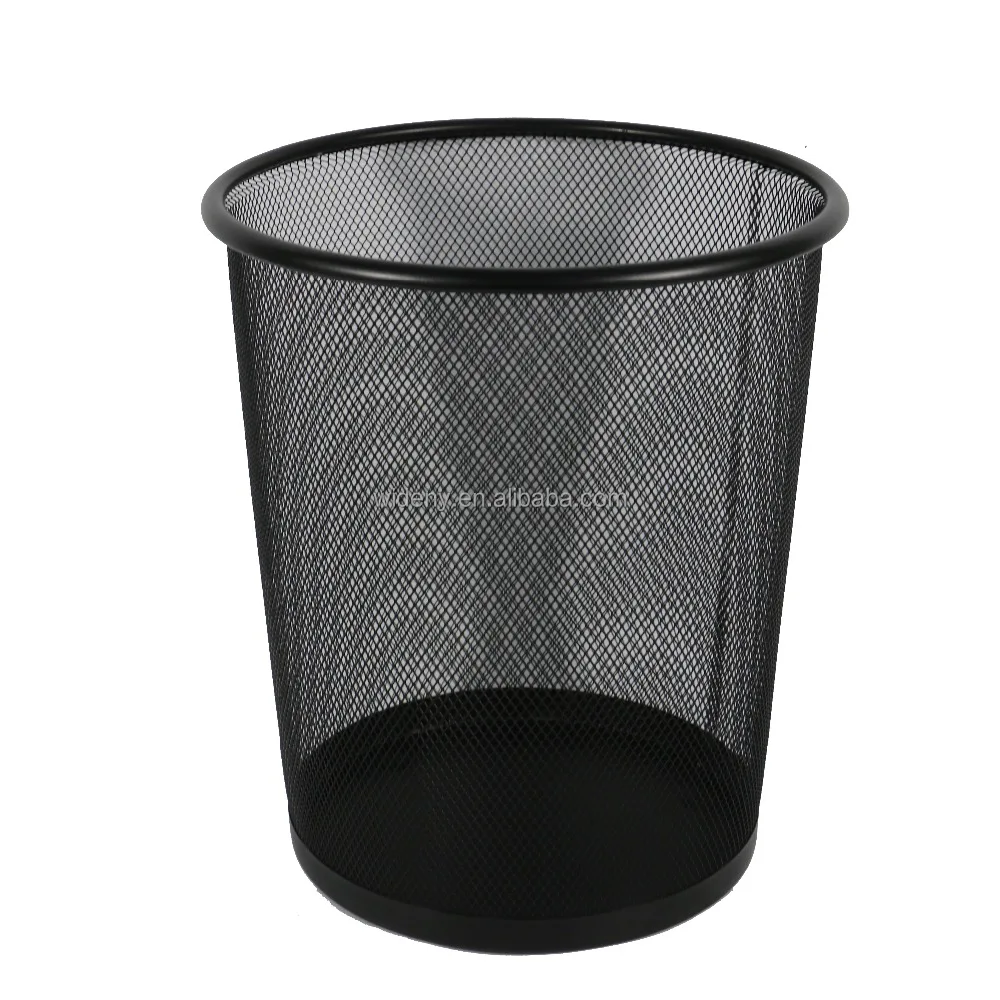 Black Pop-Up Trash Bin