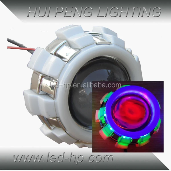 Новейшие 3 глаза ангела + глаз демона мотоцикл светодиодный головной свет для