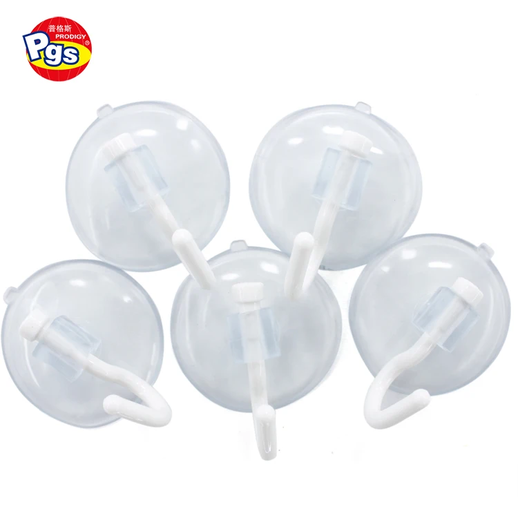 Plastic White Home Wall Strong Suction Cup Hook Hanger D5B9 Vacuum-Sucker R H3I8 