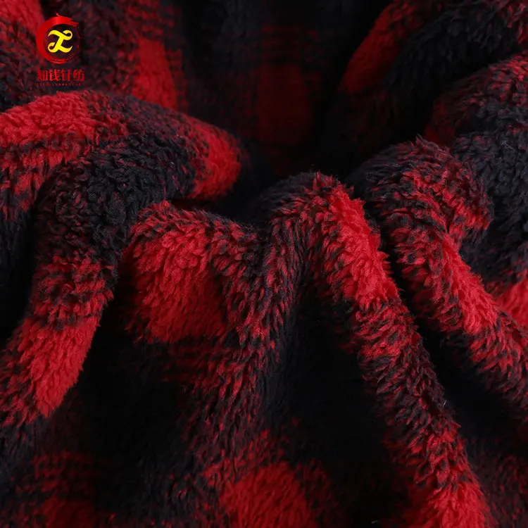 Двустороннее Флисовое одеяло tela с принтом sherpa для ткани