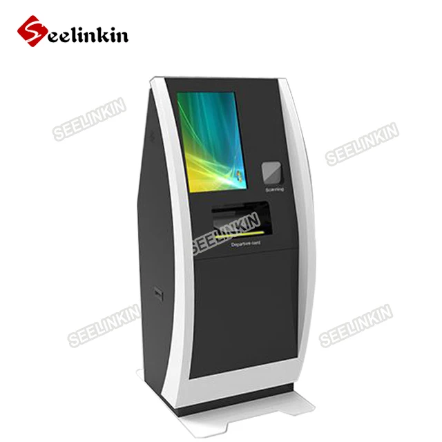 Swipe Card Reader Примечание акцептор компьютер оплаты сенсорный экран интерактивный киоск с клавиатурой