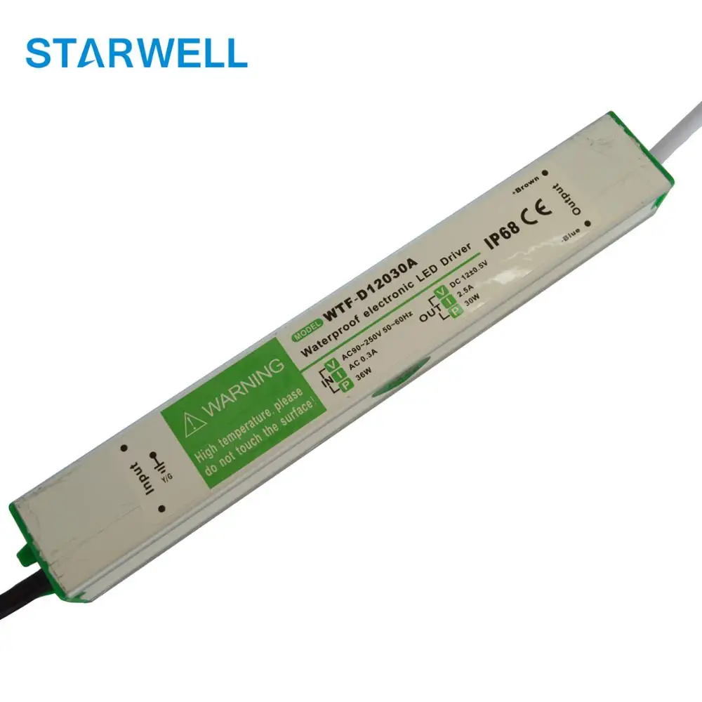 Alimentation LED Pilotée 50W – Tension Sortie DC24-34V – Courant Constant 1500mA – Pour Bande LED, Projecteurs – Entrée AC90-265V - 4