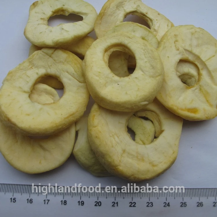 Вкусная еда, сушеные на воздухе, обезвоженные кольца в рулонах яблока