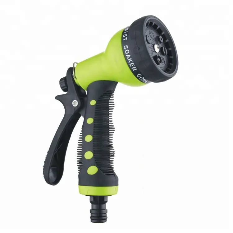 Garden Hose Nozzle 7 Pattern Spray Gun 