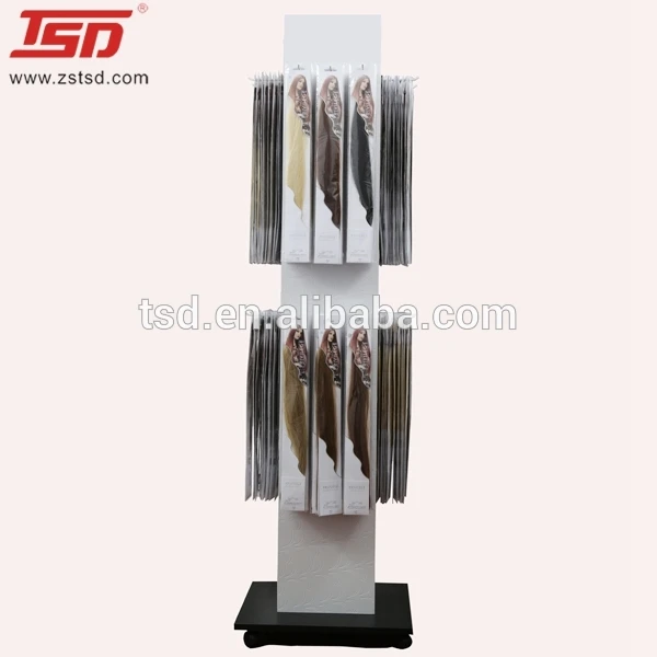 Retail Free Standing Hair Display Rack With Hook Hairpieces Display