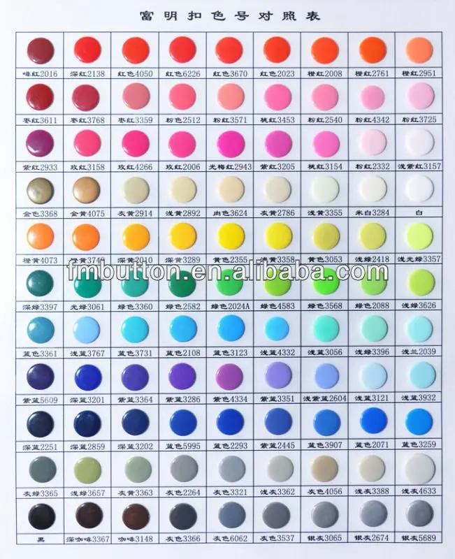 KAM Plastic Snaps Button Fasteners Size 20 Sets Every Color (110 Colors) -  KAMsnaps®