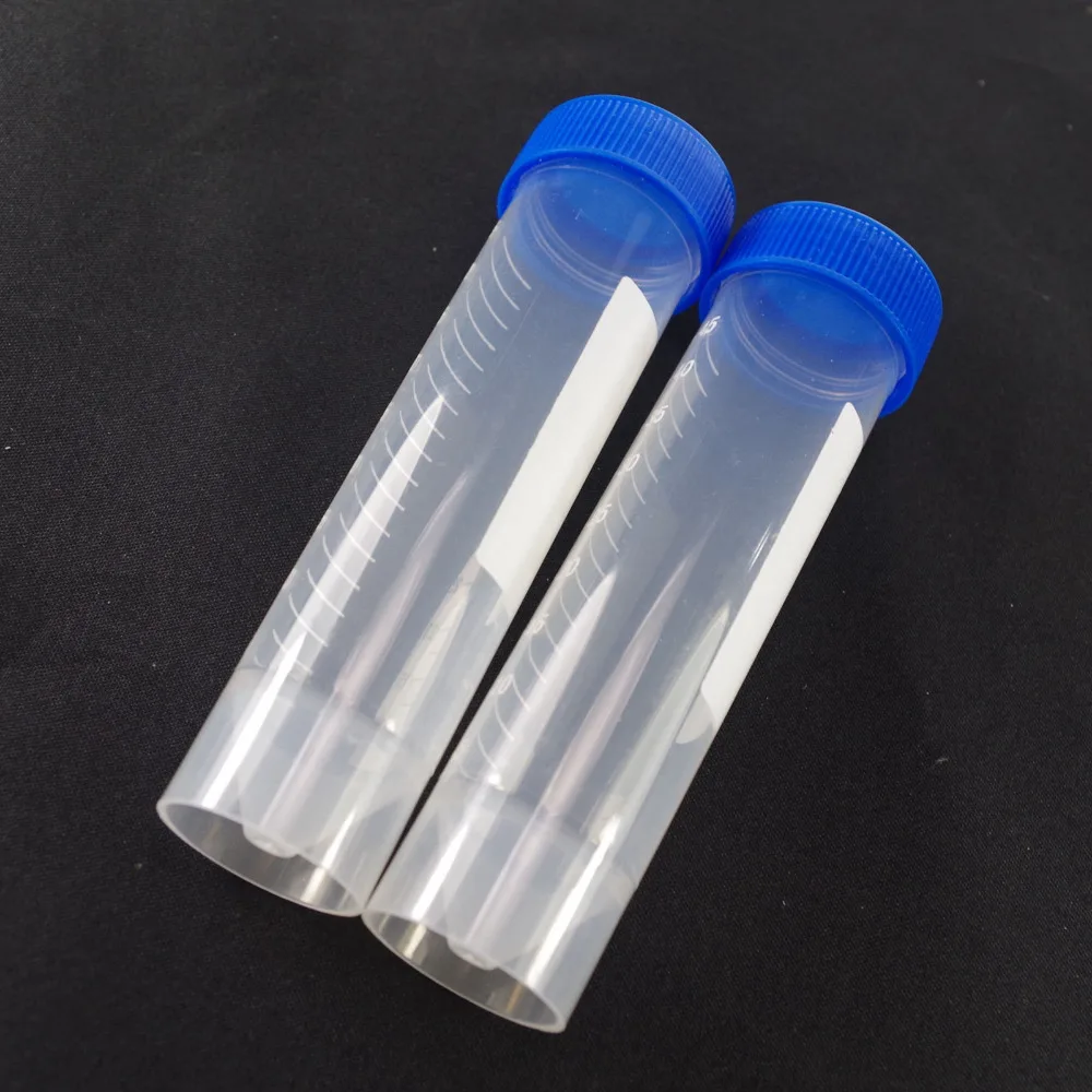 50 мл мочеобразная пластиковая плоская Микроцентрифуга с винтовой крышкой
