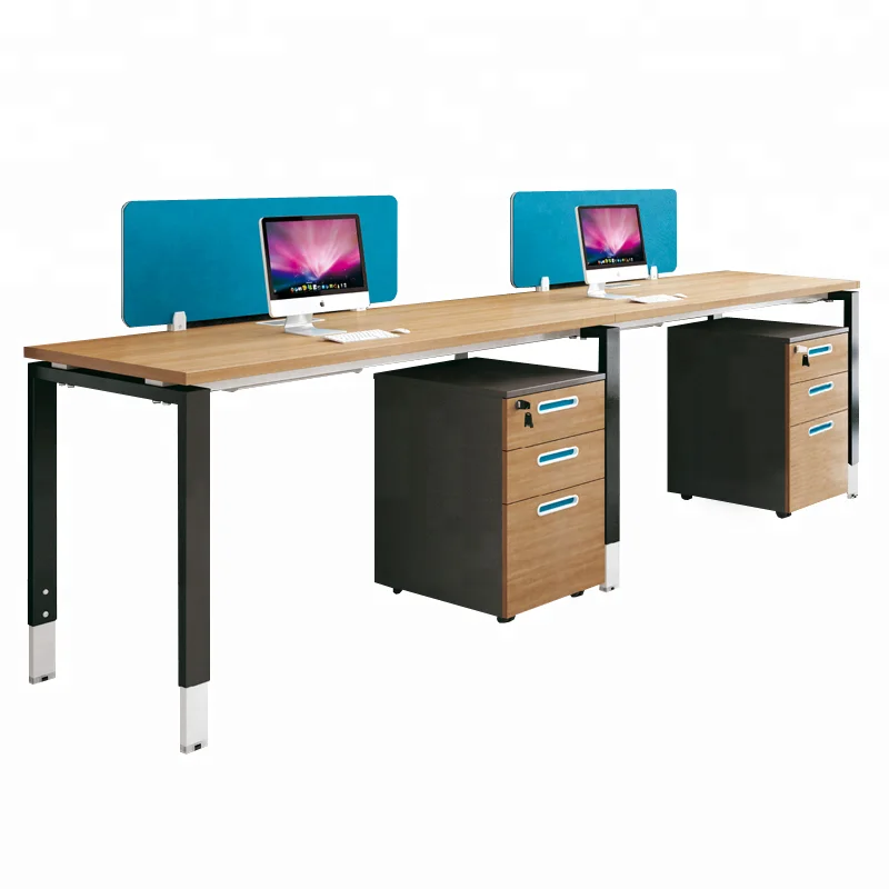 Partisi Layar Workstation Kantor Kayu Modular